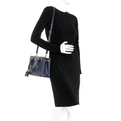 Prada Saffiano Mini Galleria Double Zip Tote Baltico 2 of 10