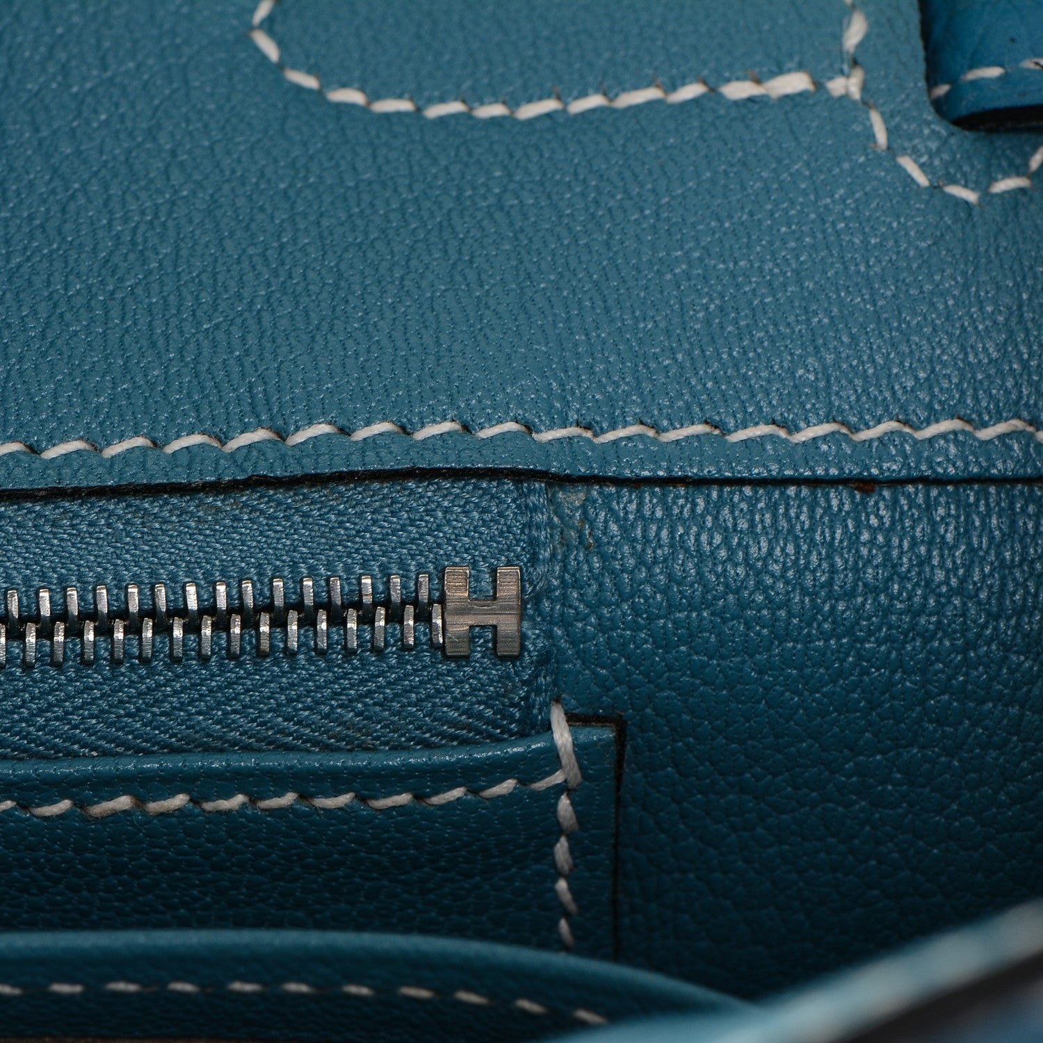 Hermes Taurillon Clemence Birkin 30 Blue Jean 23 of 28