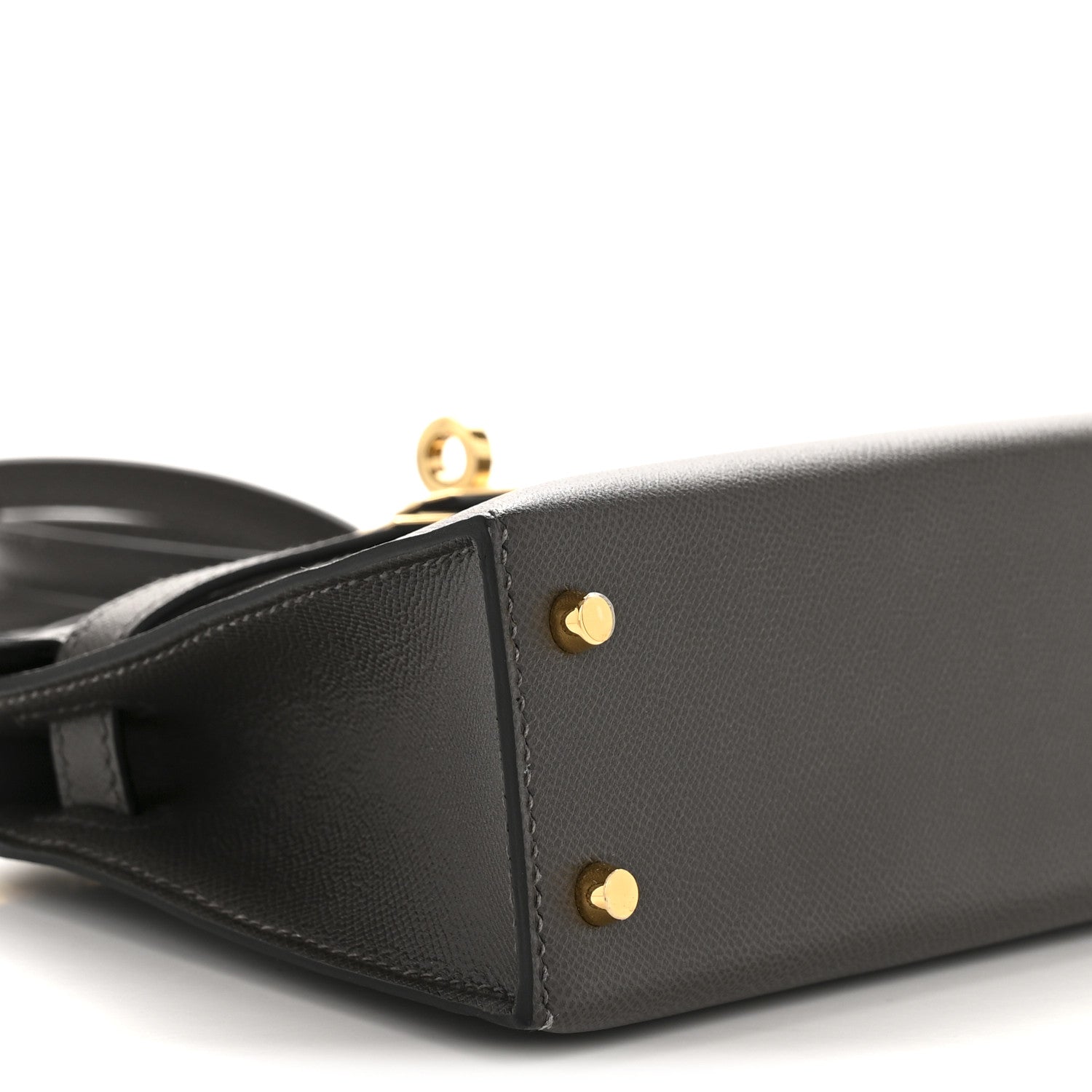 Hermes Madame Calfskin Mini Kelly Sellier 20 Graphite 9 of 11