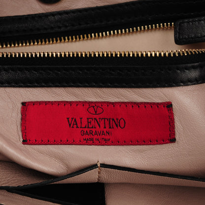 Valentino Garavani Nappa Medium Rockstud Soft Tote Black 6 of 7