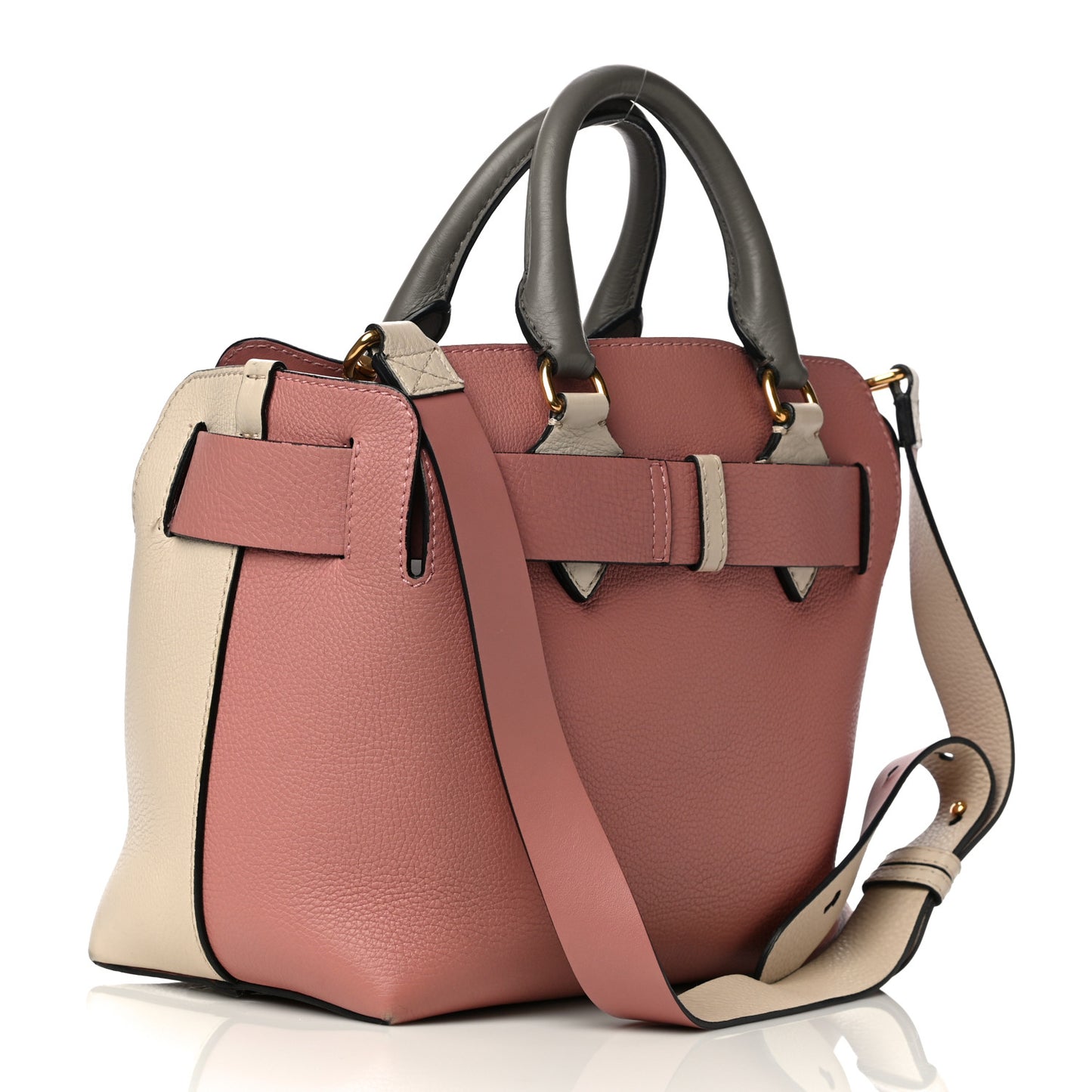 Marais Calfskin Small Belt Bag Limestone Dusty Rose