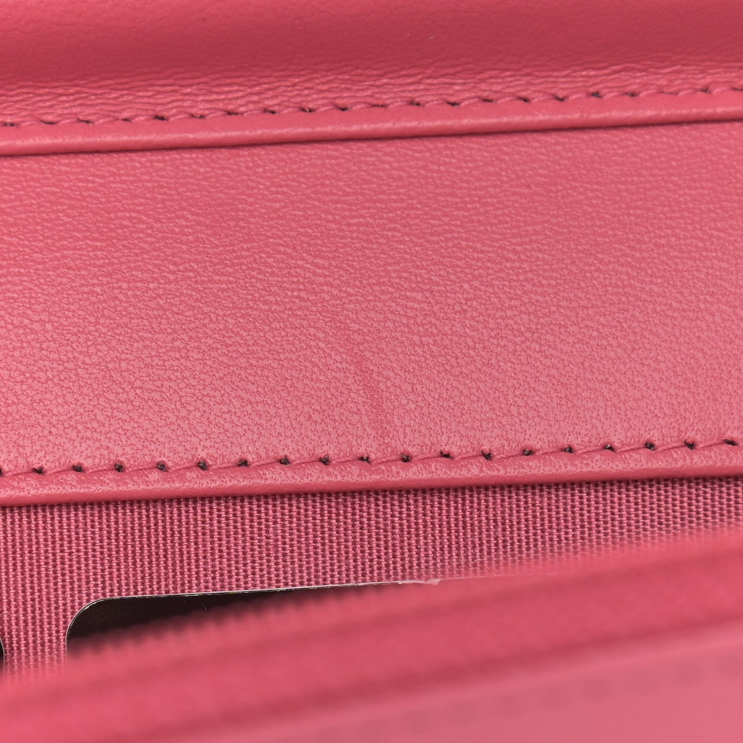 Lambskin Quilted Boy Wallet On Chain WOC Pink