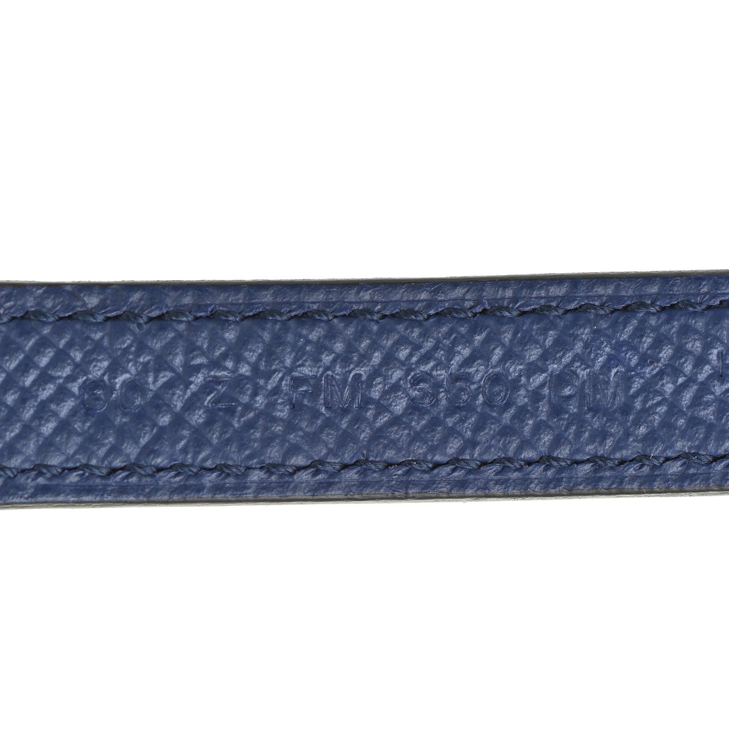 Hermes Epsom Swift 13mm Lucky 15 Belt 80 Jaune Ambre Bleu Saphir 5 of 9
