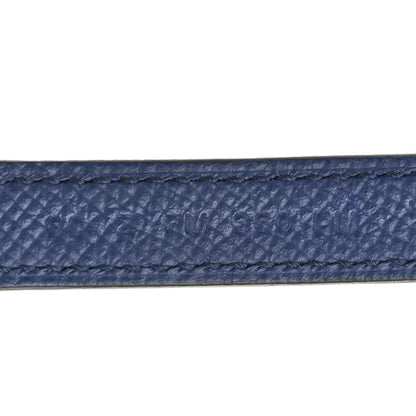 Hermes Epsom Swift 13mm Lucky 15 Belt 80 Jaune Ambre Bleu Saphir 5 of 9