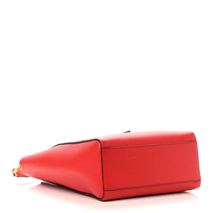 Mulberry Classic Grain Small Maple Tote Hibiscus Red 4 of 8