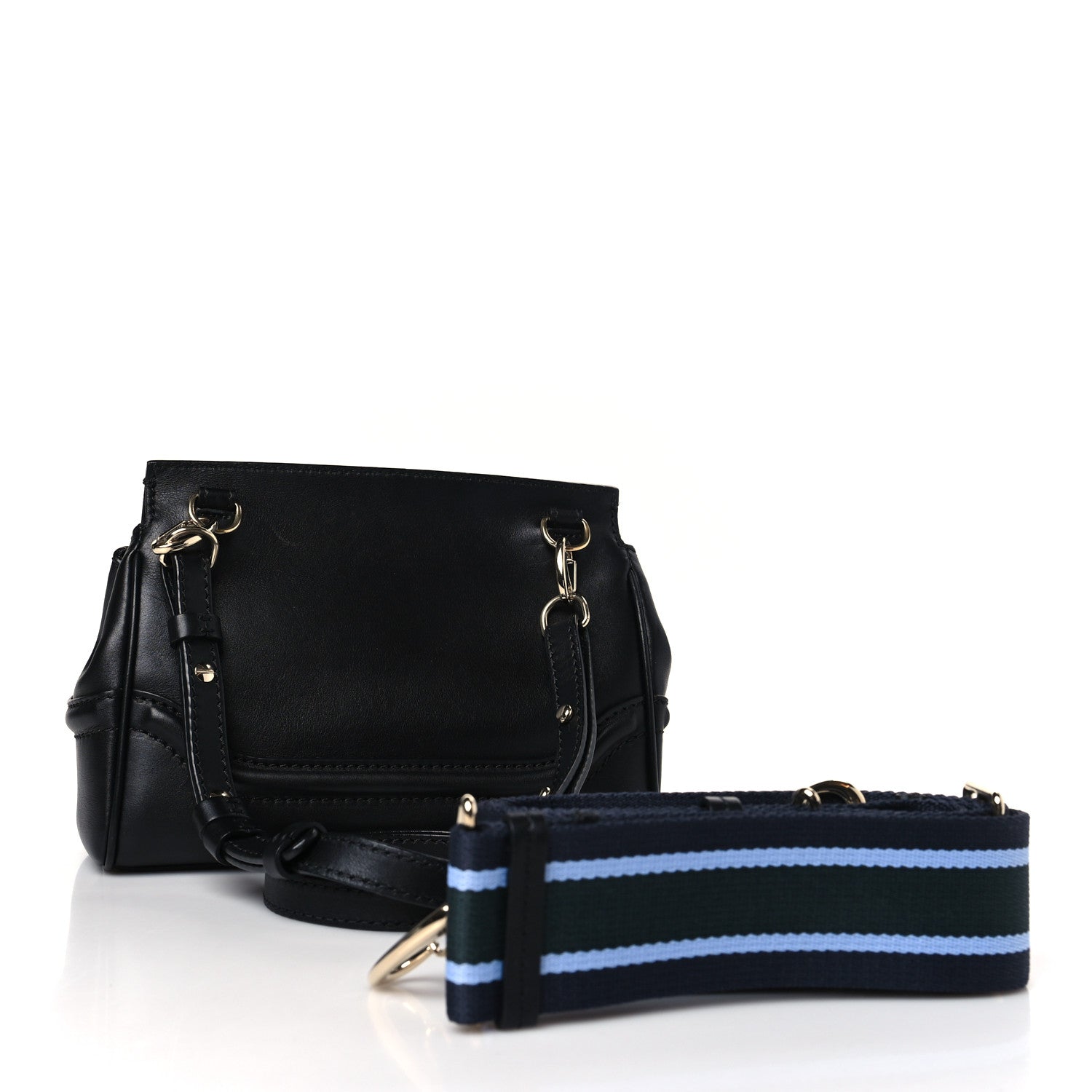 Versace Calfskin Palazzo Empire Crossbody Black 3 of 8