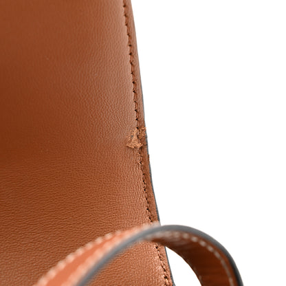 Celine Canvas Calfskin Triomphe Shoulder Bag Tan 14 of 15