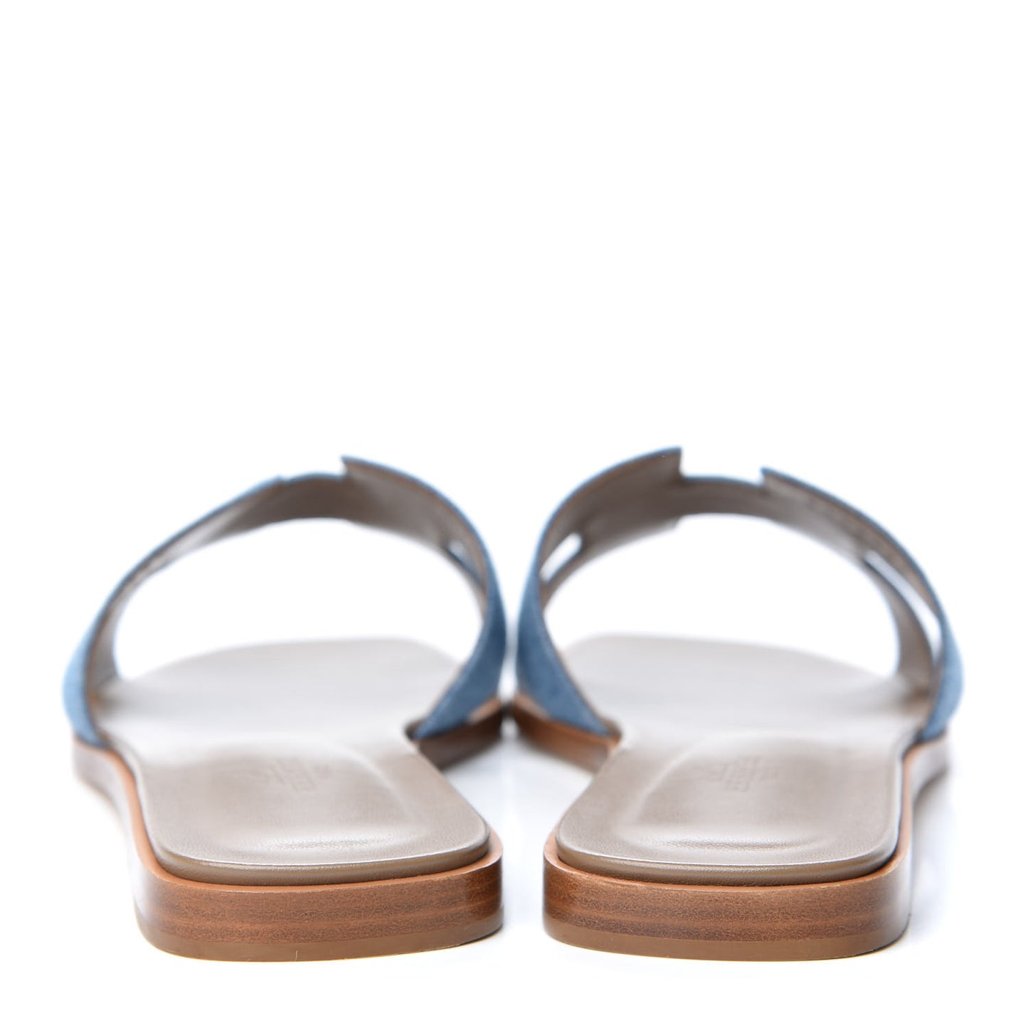 Denim Canvas Oran Sandals 39.5 Bleu Clair
