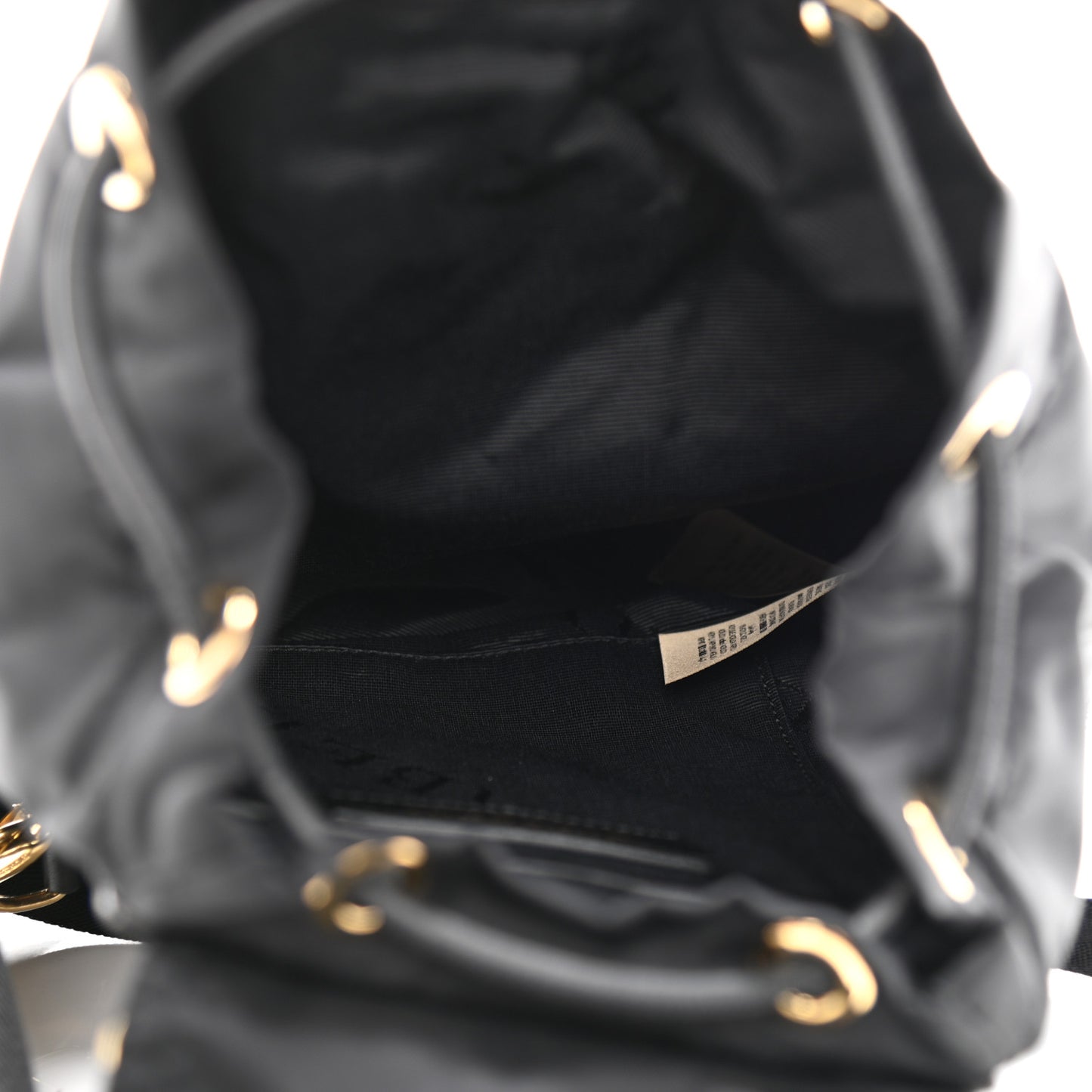 Nylon Small Crossbody Rucksack Backpack Black