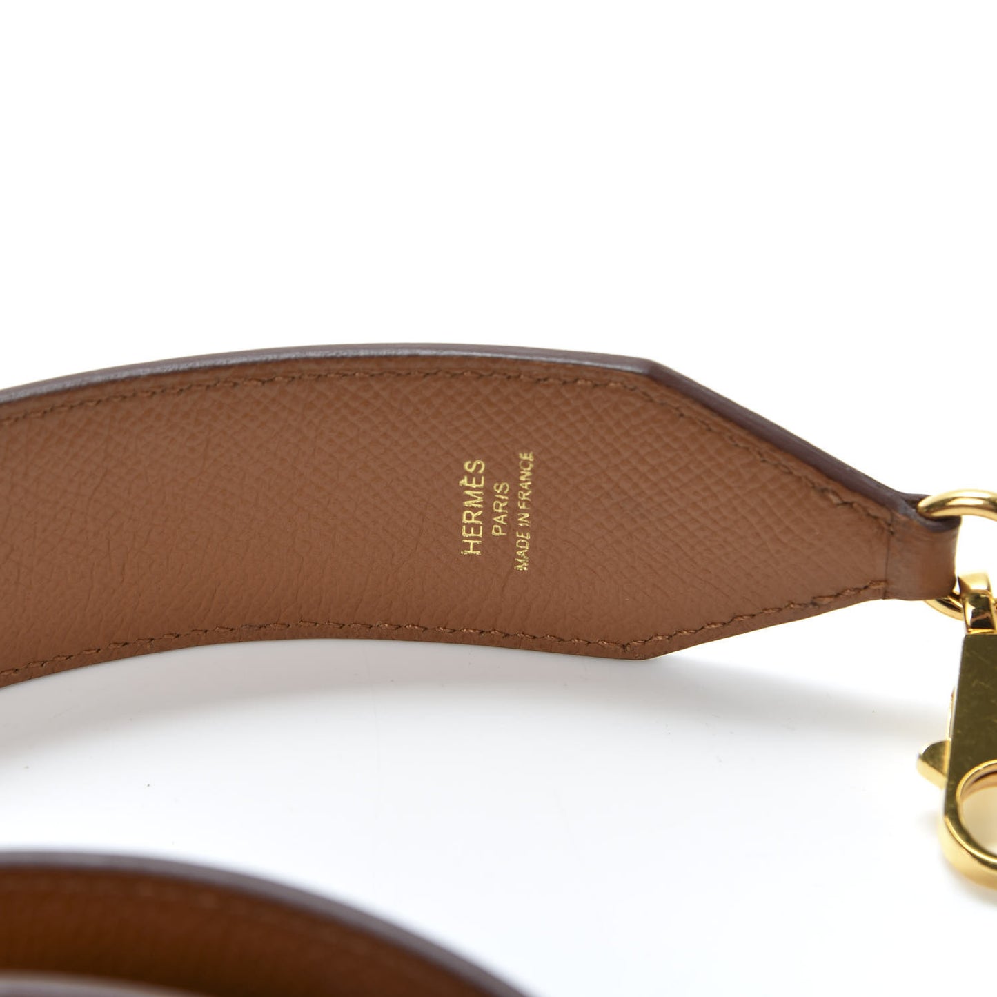 Epsom 40mm Hexagon Tressage Shoulder Strap Gold