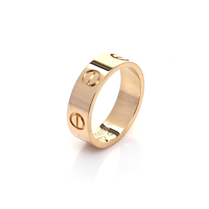 Cartier 18K Yellow Gold 5.5mm LOVE Ring 51 5.75 5 of 6