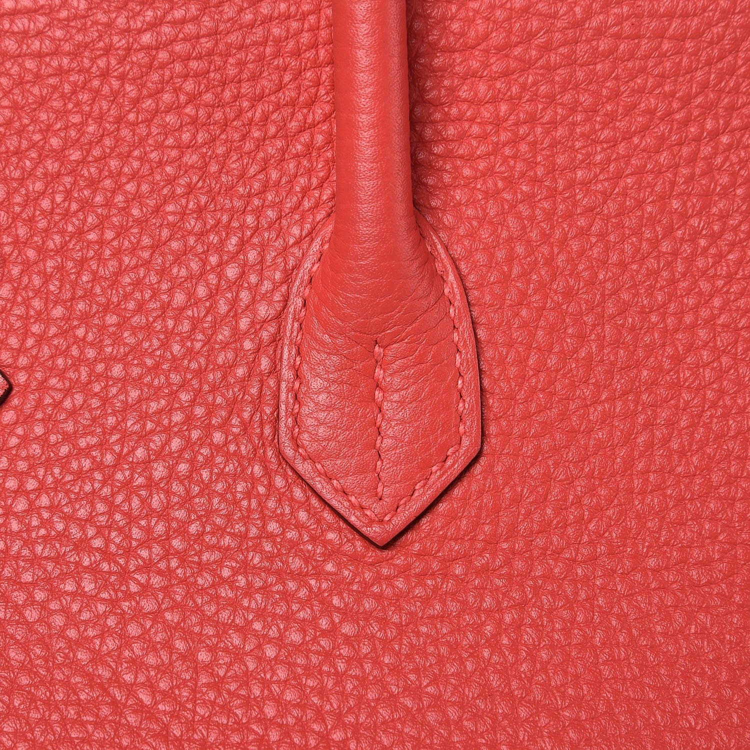 Hermes Taurillon Clemence Birkin 35 Rouge Pivoine 26 of 37