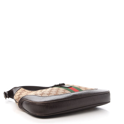 Gucci Monogram Web Jackie O Hobo Dark Brown 4 of 10