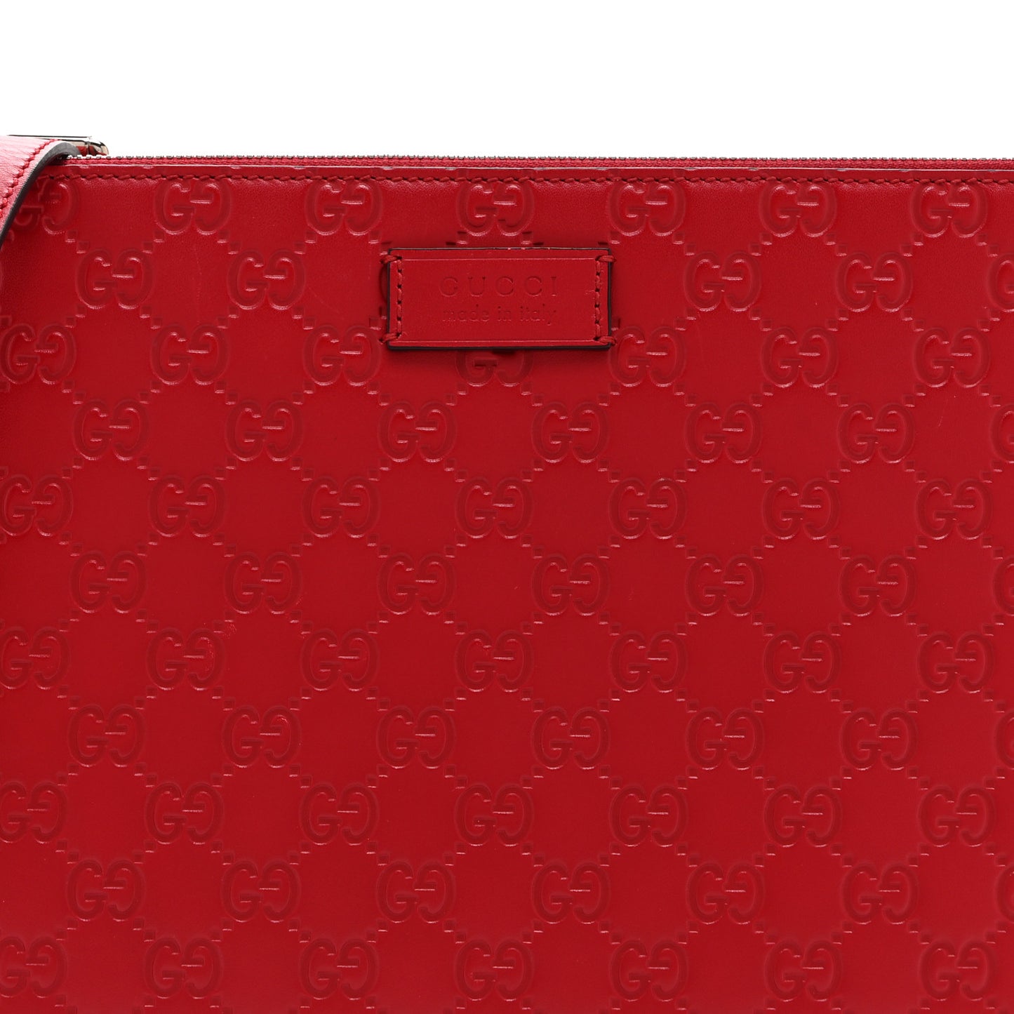 Guccissima Signature Messenger Bag Hibiscus Red