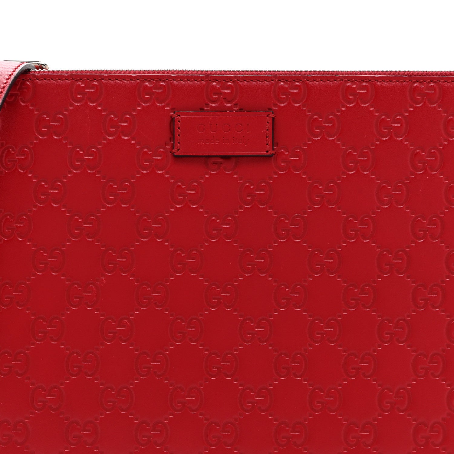 Gucci Guccissima Signature Messenger Bag Hibiscus Red 9 of 11