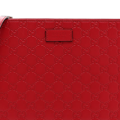 Gucci Guccissima Signature Messenger Bag Hibiscus Red 9 of 11
