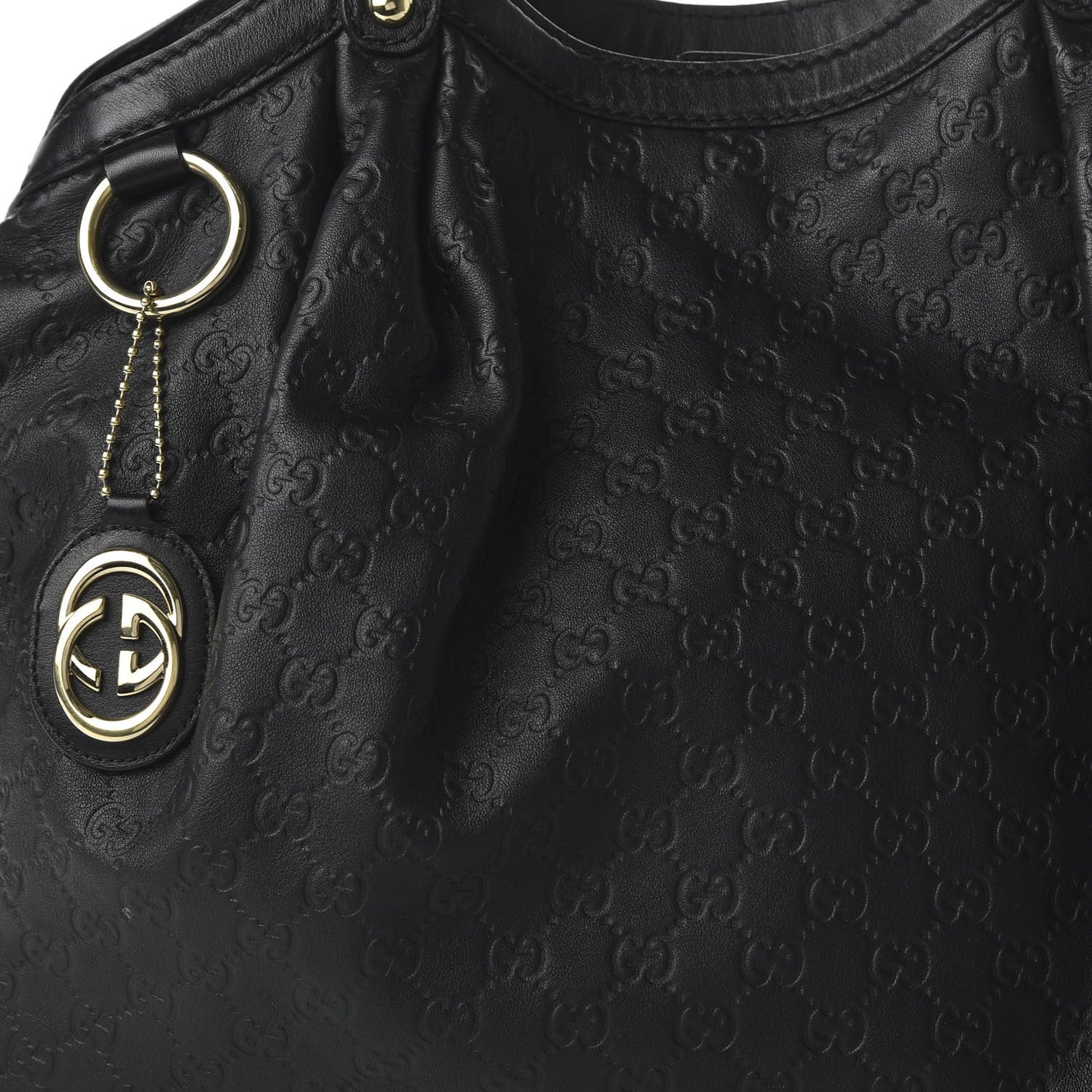 Guccissima Vitello Tender Large Sukey Tote Black