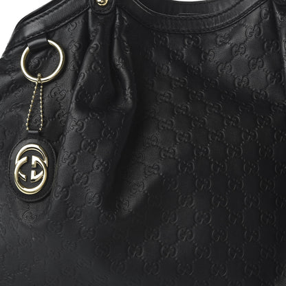 Gucci Guccissima Vitello Tender Large Sukey Tote Black 10 of 10