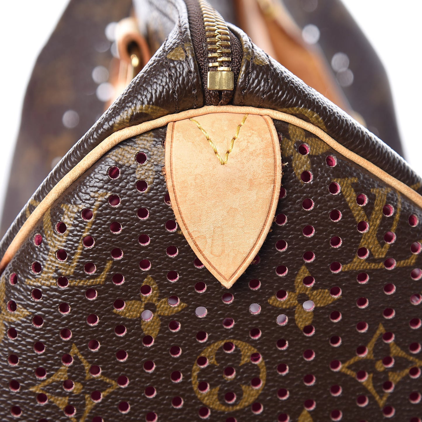 Monogram Perforated Speedy 30 Fuchsia