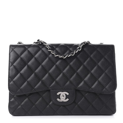 Chanel Caviar Quilted Jumbo Single Flap Black 1 of 11
