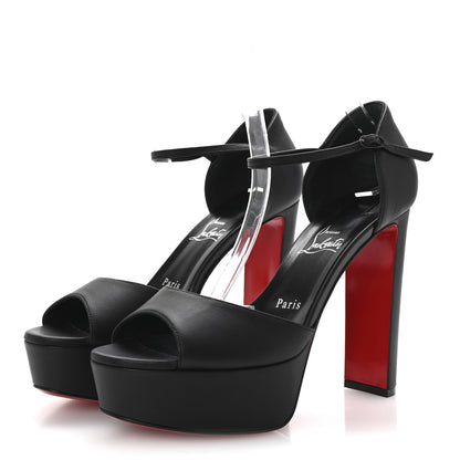 Christian Louboutin Nappa Sandaloo 130 Sandals 39 Black 4 of 9