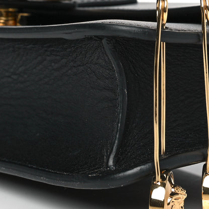 Fendi X VERSACE Vitello Seta Fendace Brooch Baguette Black 8 of 8