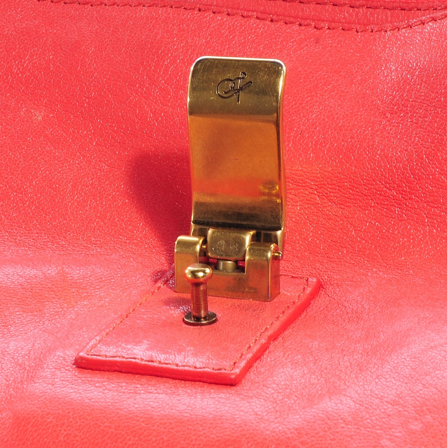 Proenza Schouler Lambskin PS1 Medium Satchel Deep Coral 11 of 12