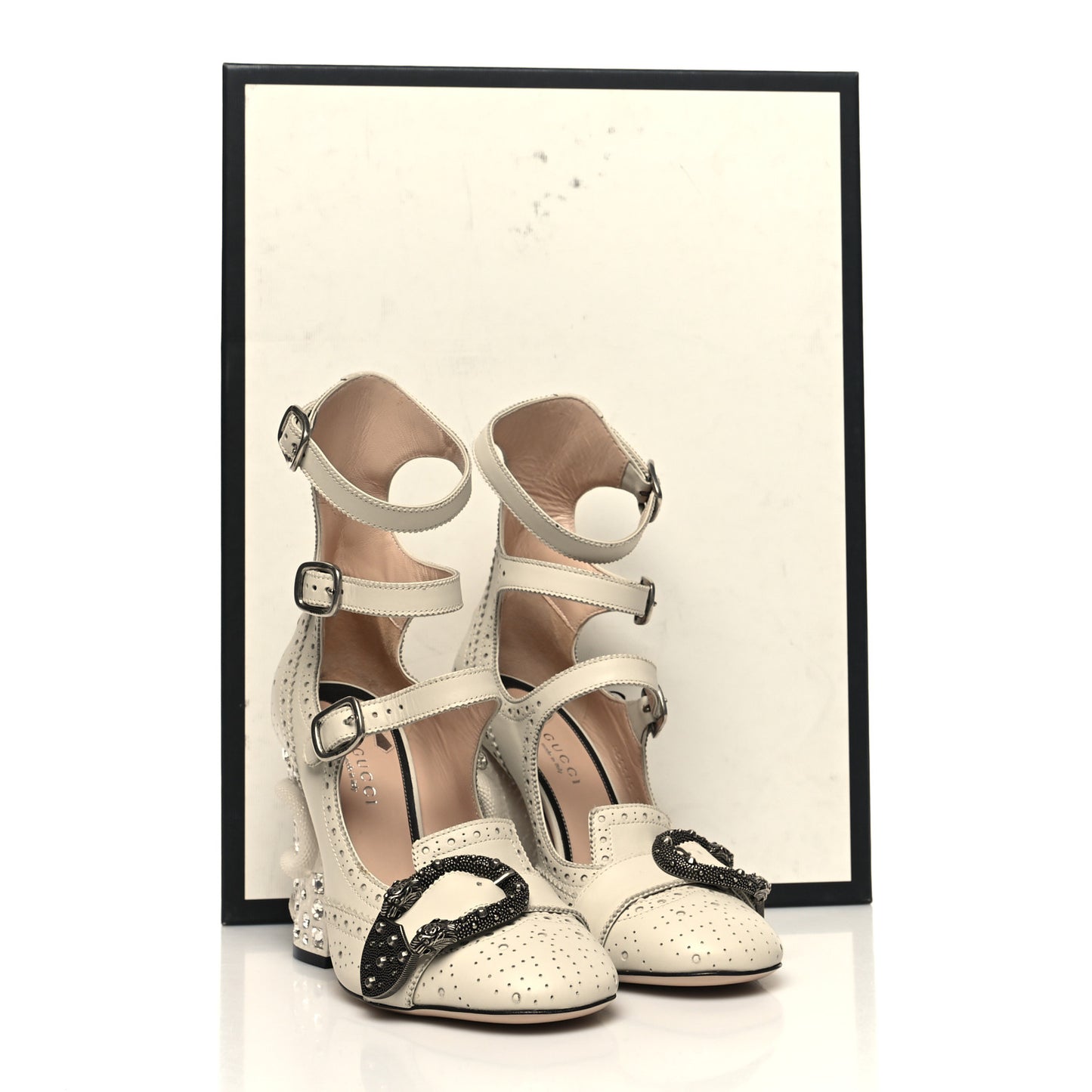 Calfskin Queercore Mid Calf Loafer Pumps 36.5 White