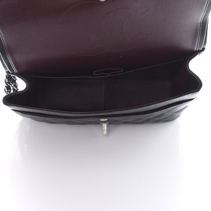 Chanel Caviar Quilted Jumbo Double Flap Black 5 of 10