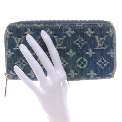 Louis Vuitton Denim Zippy Wallet Blue 2 of 8