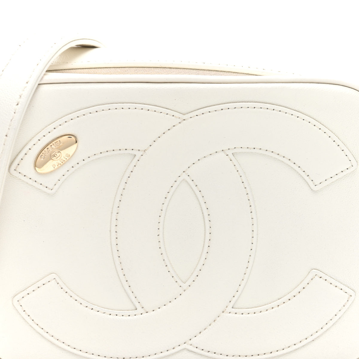 Chanel Lambskin CC Mania Camera Case White 8 of 10