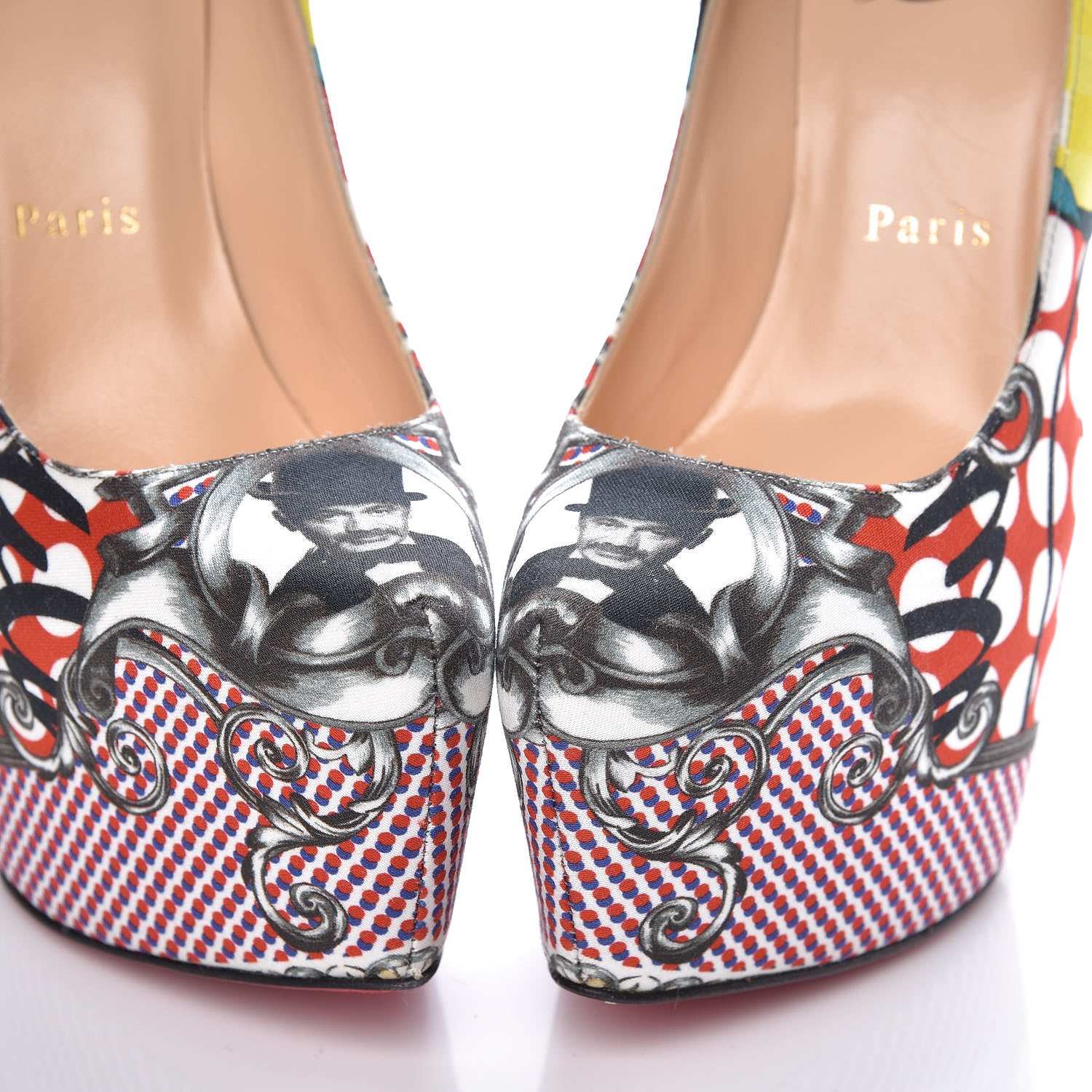 Christian Louboutin Fabric Loubi Print Daffodile 160 Pumps 37 Multicolor 8 of 10
