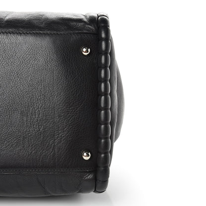 Chanel Calfskin Coco Bengal Open Accordion Tote Black 13 of 13