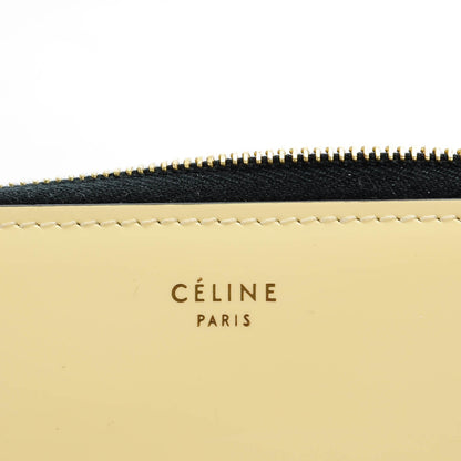 Celine Spazzolato Calfskin Large Zip Around Multifunction Wallet Yellow 8 of 8