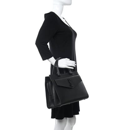 Saint Laurent Grain De Poudre Medium Uptown Tote Black 2 of 11