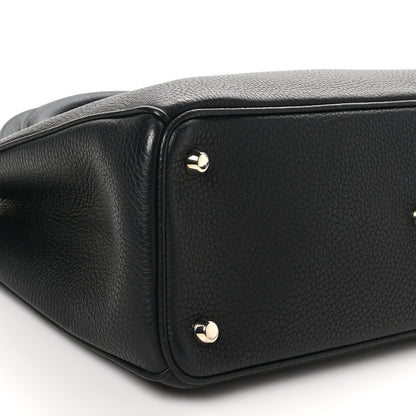 Christian Dior Bullcalf Medium Diorissimo Tote Black Rose Indien 9 of 10