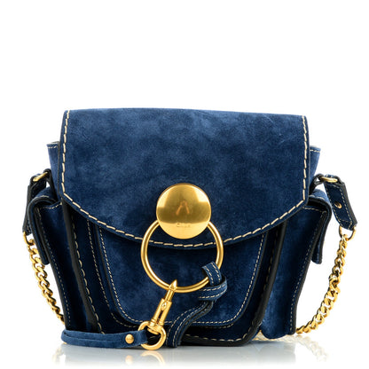 Chloe Suede Small Jodie Camera Bag Navy 1 of 6