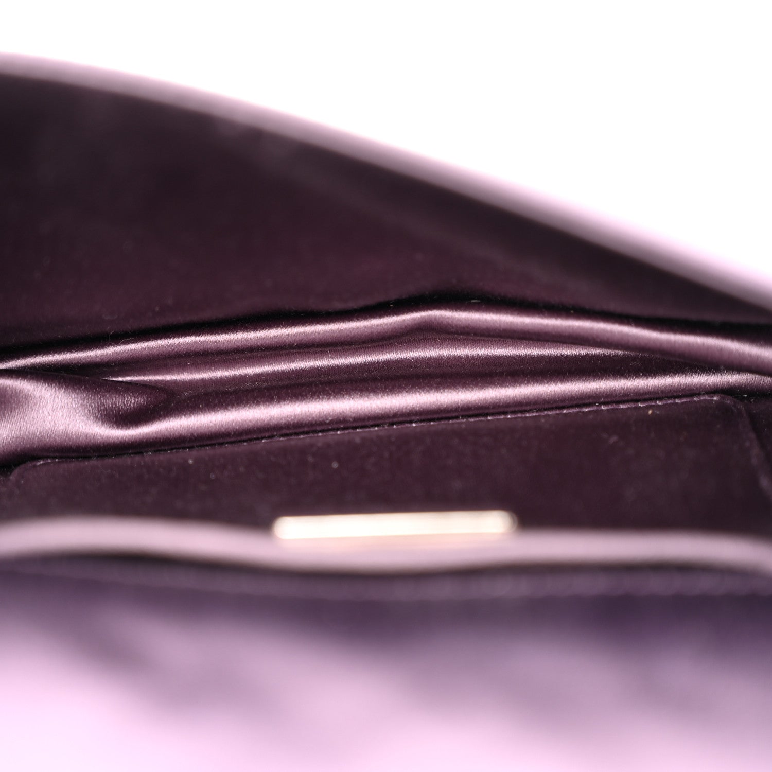 Prada Satin Raso Crystal Embellished Clutch Mirtillo 5 of 13