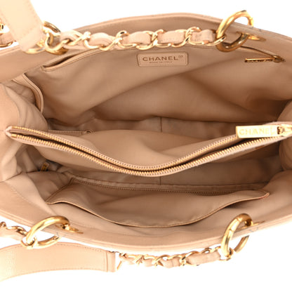 Chanel Caviar Quilted Grand Shopping Tote GST Beige Clair 5 of 13
