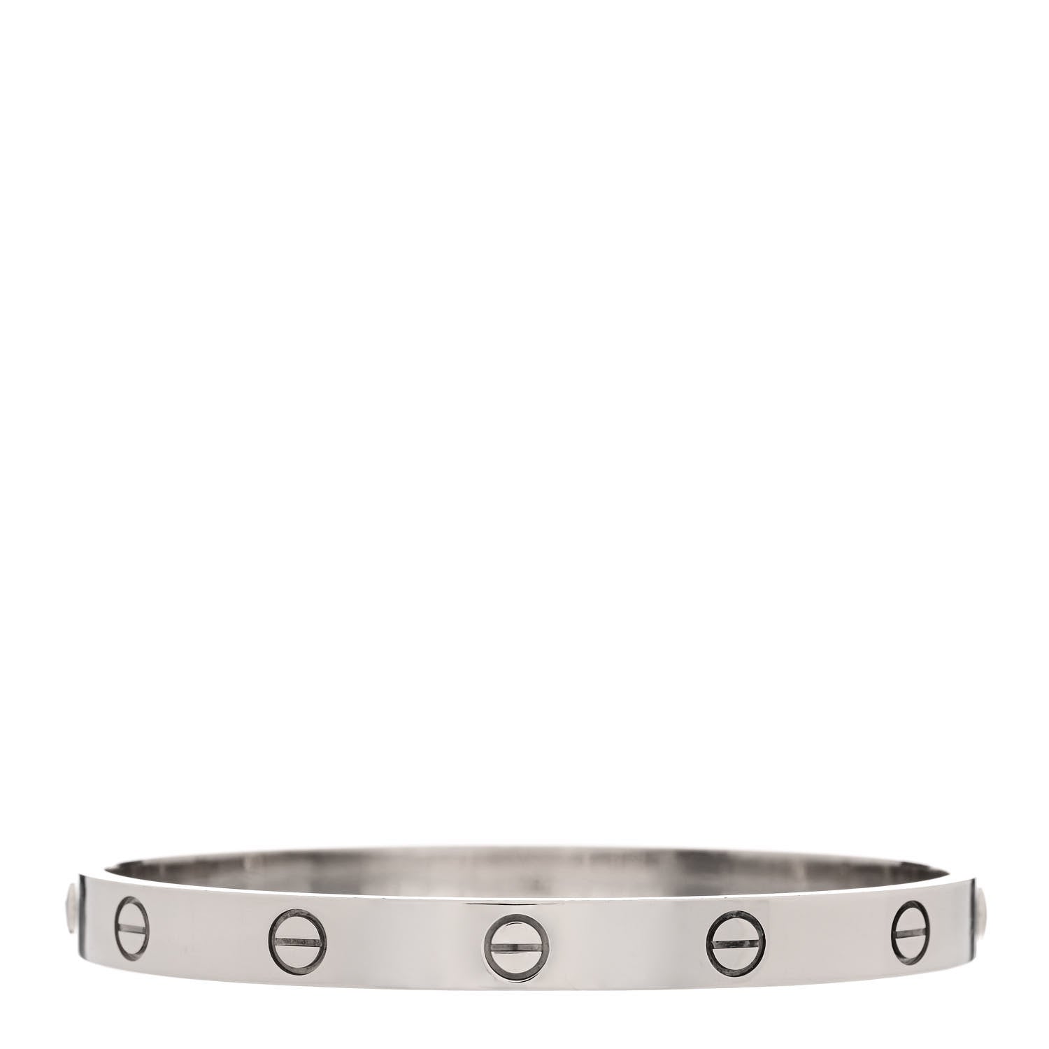 Cartier 18K White Gold LOVE Bracelet 18 1 of 4