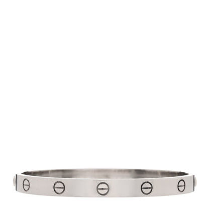 Cartier 18K White Gold LOVE Bracelet 18 1 of 4