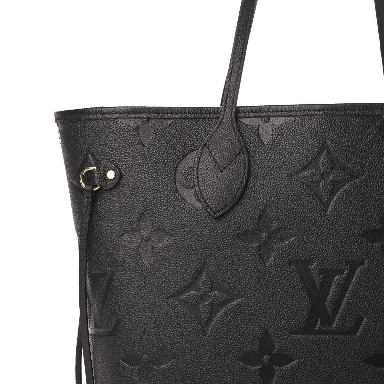 Louis Vuitton Empreinte Monogram Giant Neverfull MM Black 9 of 12