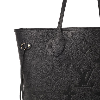 Louis Vuitton Empreinte Monogram Giant Neverfull MM Black 9 of 12