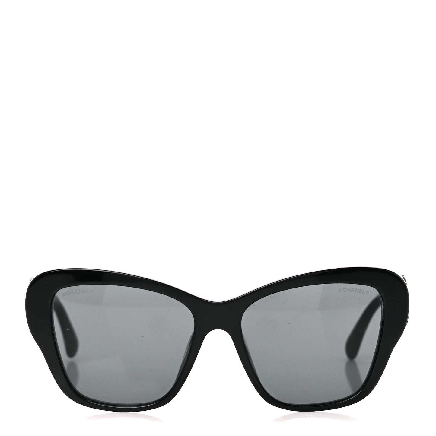 Acetate Lambskin CC Sunglasses 5457-Q-A Black