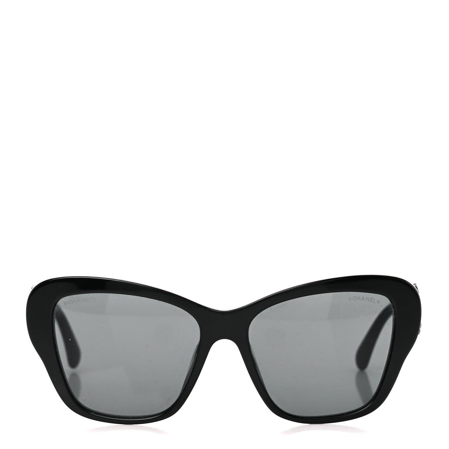 Chanel Acetate Lambskin CC Sunglasses 5457-Q-A Black 2 of 8