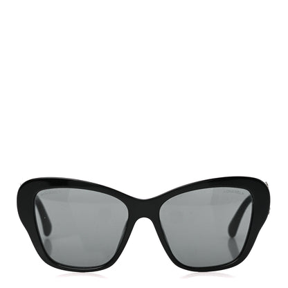 Chanel Acetate Lambskin CC Sunglasses 5457-Q-A Black 2 of 8
