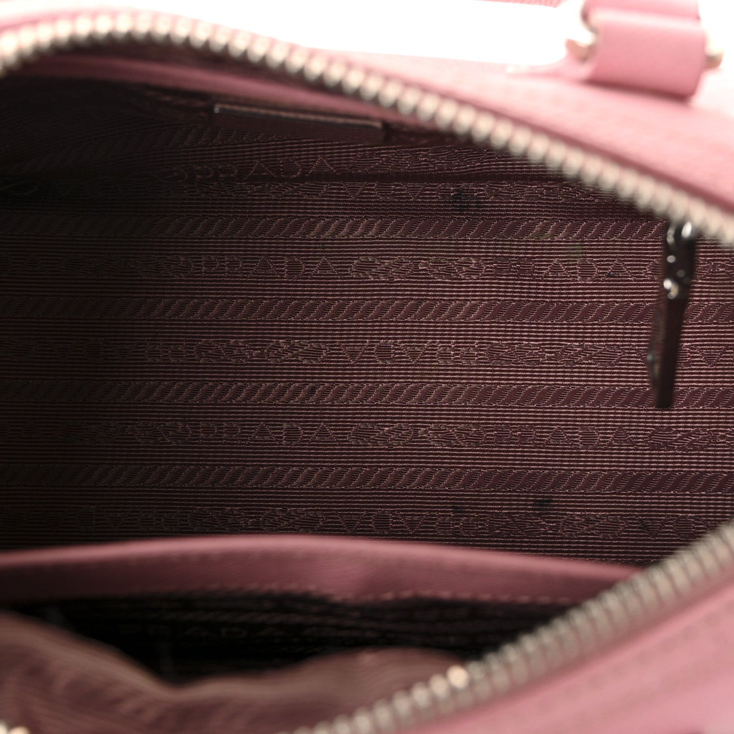 Prada Saffiano Lux Top Handle Crossbody Bag Petalo 5 of 9