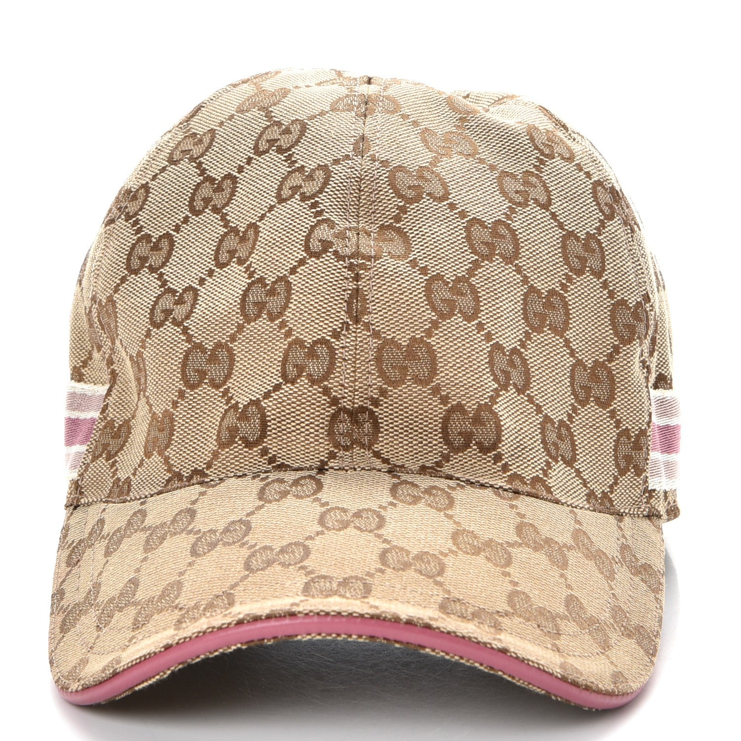 GUCCI GG柄ベースボールキャップ 200043 ベージュ ピンク GUCCI ピンク キャップ GGキャンバス ベースボールキャップ ・ピンク