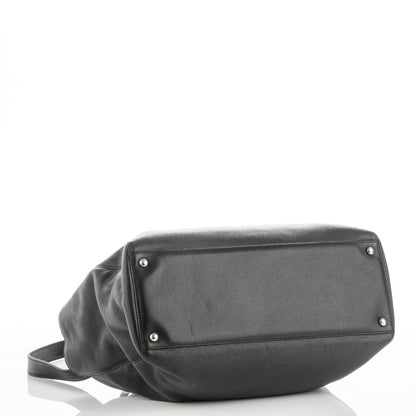 Chanel Calfskin Cerf Executive Shopper Tote Black 4 of 9