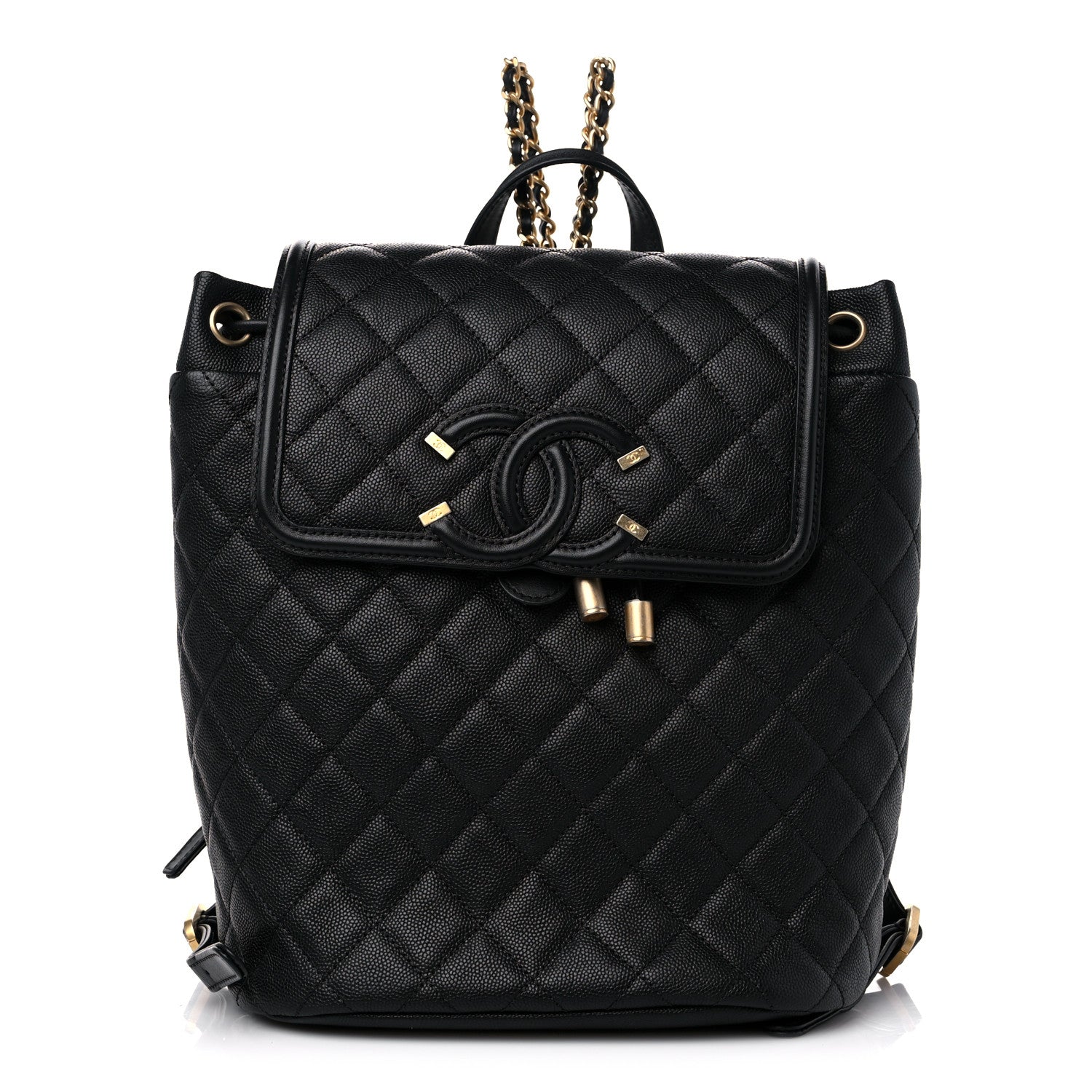 Chanel Caviar Quilted Filigree Backpack Black 1 of 13